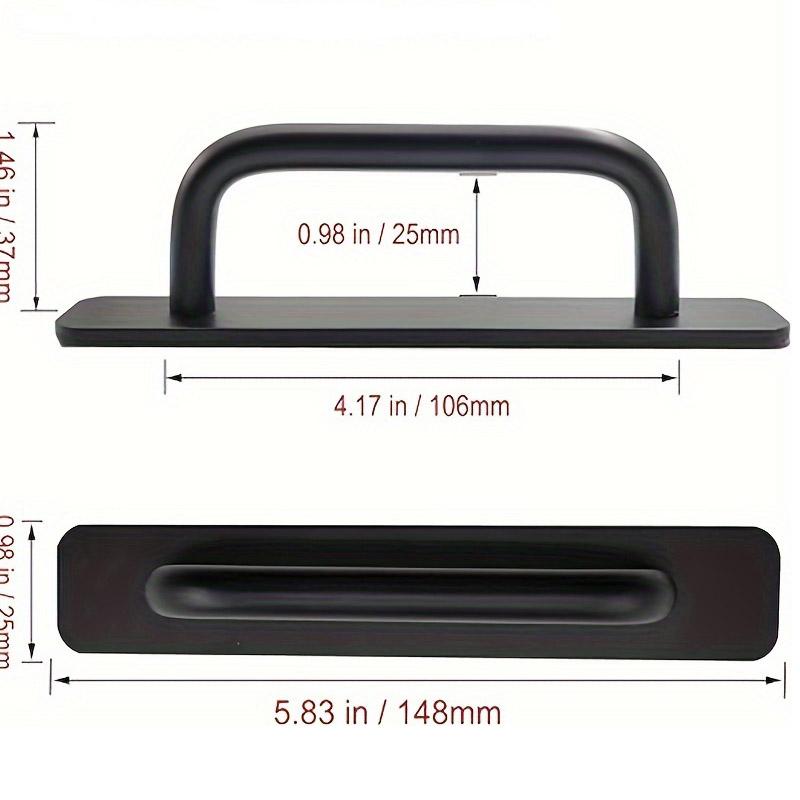 Adhesive Handle Cabinet Handle Drawer Non Drilled Push Pull Handle Adhesive Handle Suitable for Kitchen Cabinets Bathrooms