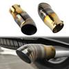 Universal 76mm Baked Blue Stainless Steel Car Exhaust Pipe Rear Noise Canceller Muffler End Tail Pipe Outlet Tailpipe
