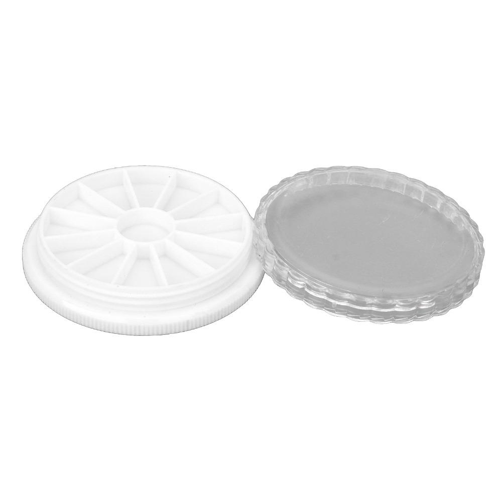 10pcs Round Shape Transparent Jewelry Bead Organizer  For Jewelry Beads