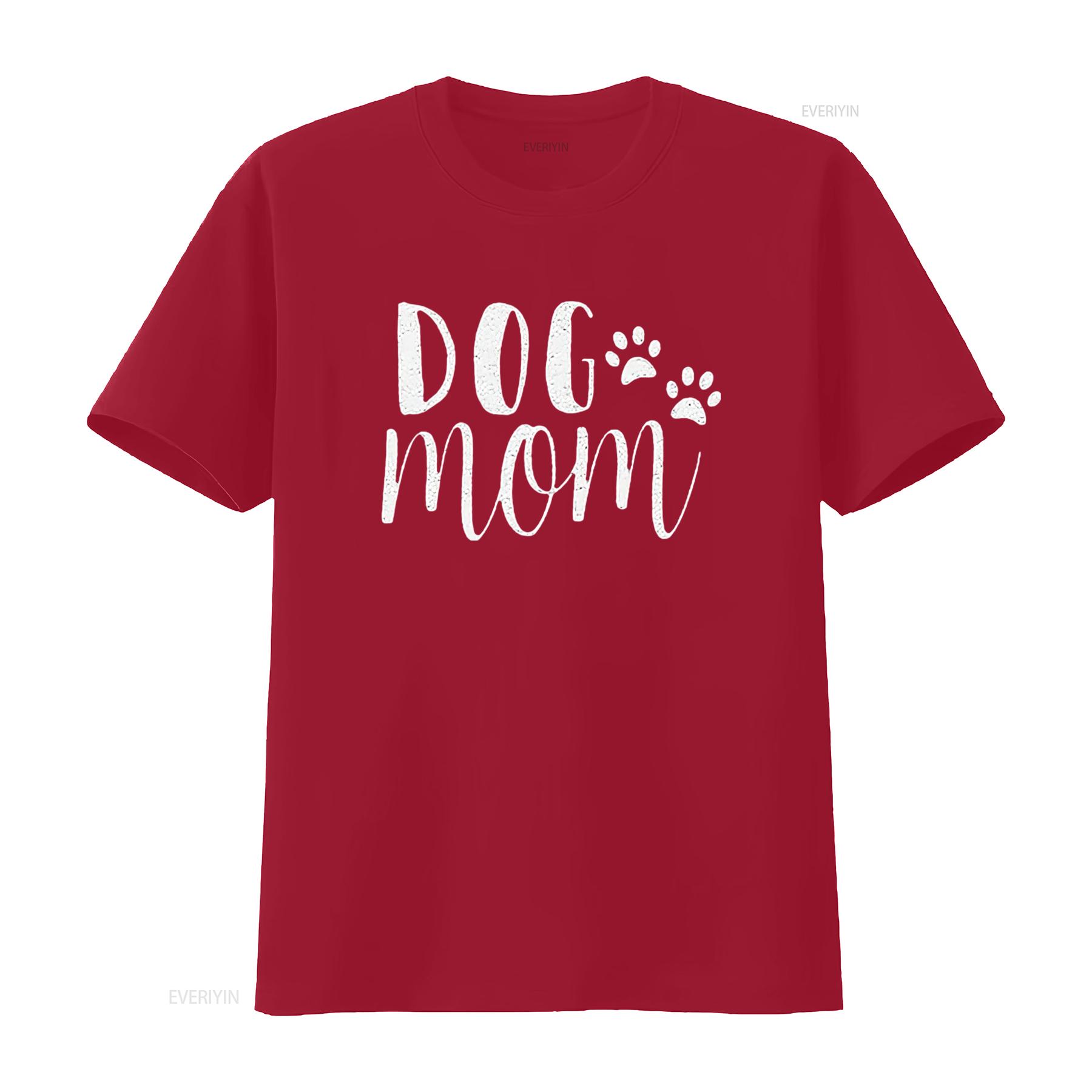 

Dog Mom T Shirt Women Puppy Paw Print Funny Tops Cute Clothes vintage Washed fashion streetwear Breathable Stylish Versatile S