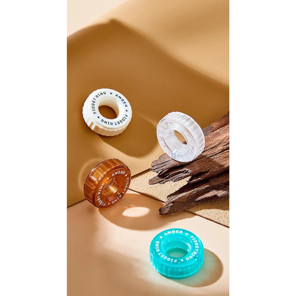 Ratchet Fidget Ring Fidget Slider Adult EDC Metal Fidget Toys ADHD Hand Spinner Stress Relief Toys Office Toy Adult Gift