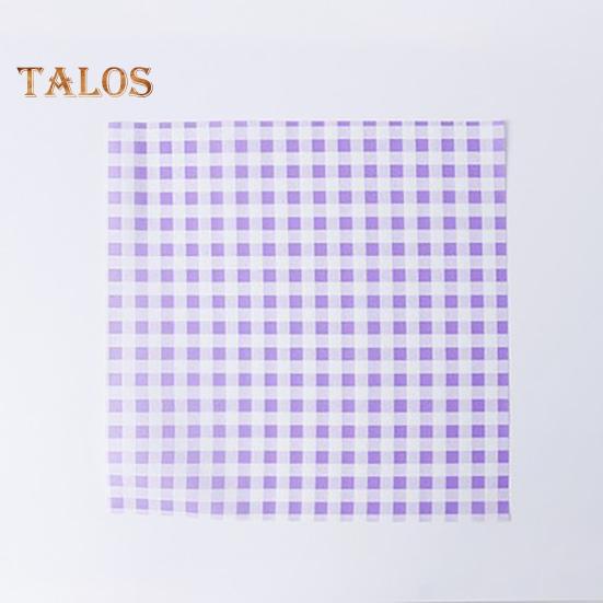 100Pcs Fried Food Papers Non-Stick Multipurpose Plaid Pattern Convenient Absorbent Papers Burgers Fried Food Basket Liners