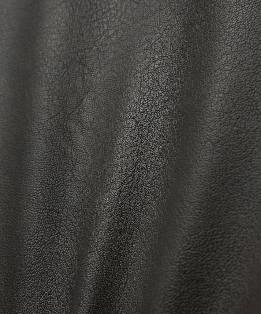 NOIRER Vintage Leather Straight Pants (Brown)