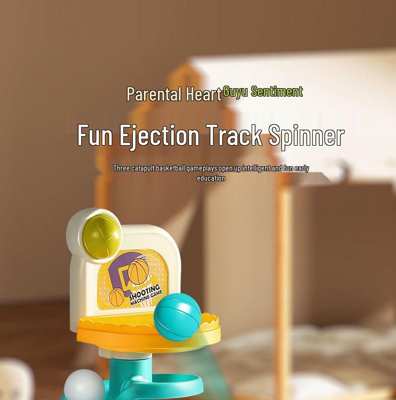 Guyu Kids' Spinning Track Toy: Educational Basketball & Rolling Balls Set for Toddlers