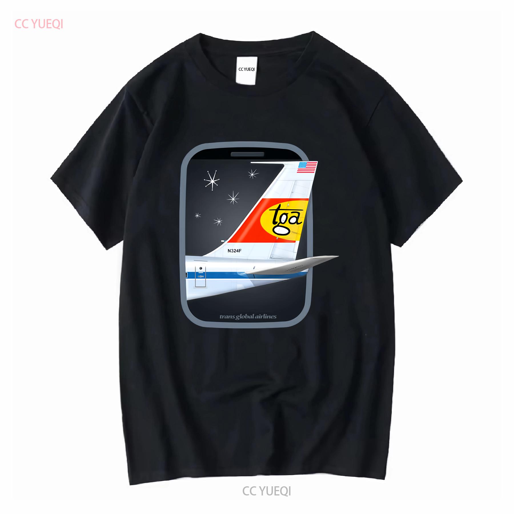 

Airport 1970 Classic Film Trans Global Airlines TGA 707 Jet Age T Shirt vintage Washed graphic designer clothes Stylish homme 4XL