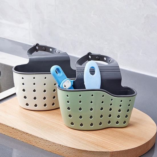 Kitchen Sink Shelf Soap Sponge Drain Rack Strong Load-Bearing Double-Layer Design