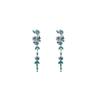 Monet Garden French Wisteria Flower Fringed Earrings Long Light Luxury Premium Earrings Elegant Temperament Earrings