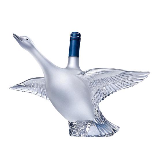 Goose Bird Shape Whiskey Decanter 3D Glass Animal Liquor Bottle