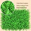 Eucalyptus Artificial Plant Wall Decoration - Greenery Background with Faux Flowers and Lawn Grass Turf