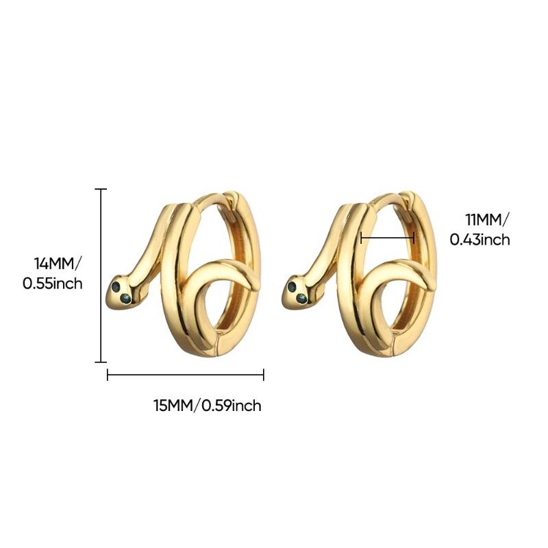 Snake Ear Buckle, Snake Earbone Ring, New Trendy Retro Niche Design Earrings, High-end Earrings, Women