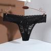 Mid Waist Lace Thong Panties Sheer Floral Underpants Women Lace Flower Briefs  Intimate Apparel