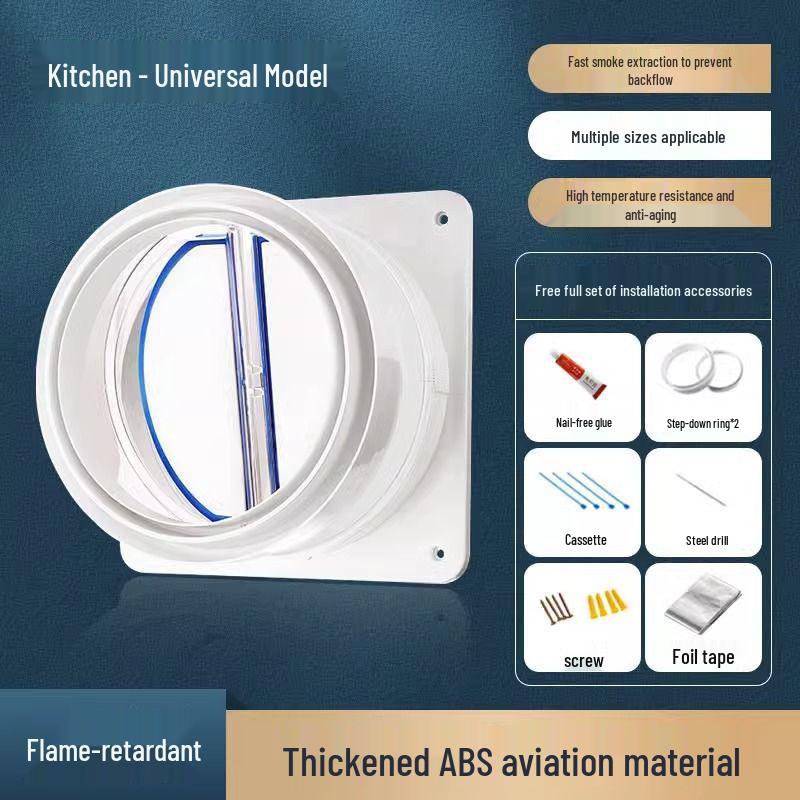 

Stainless Steel Kitchen Range Hood Backdraft Damper Valve