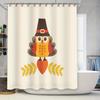 Farmhouse Shower Curtain Turkey Pattern Fall Harvest Decor Thanksgiving Bathroom Set Rustic Home Decor Modern Farmhouse Style