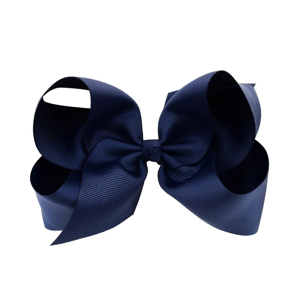 1Pc 40Colors 6'' Solid Colors Grosgrain Ribbon Hair Clips For Cute Girls Large Hairpins Boutique Barrettes Kids Hair Accessories
