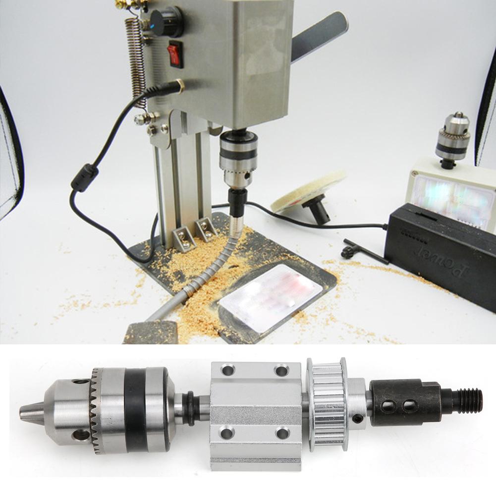 Unpowered Spindle Assembly DIY Woodworking Cutting Grinding Table Drill Accessory B12 Drill Chuck