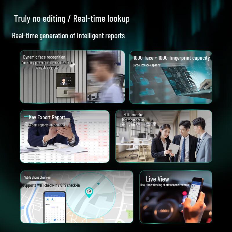 Deli DL-D3 Smart Cloud Attendance Machine