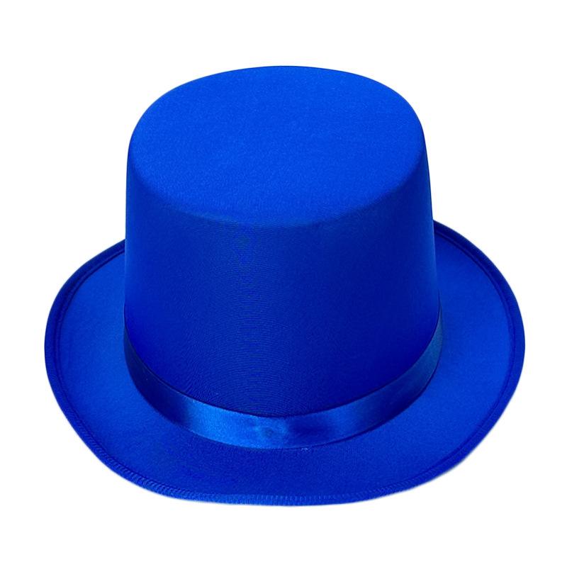 High hat retro British gentleman jazz hat magician hat show sequined hat rain high hat non-woven