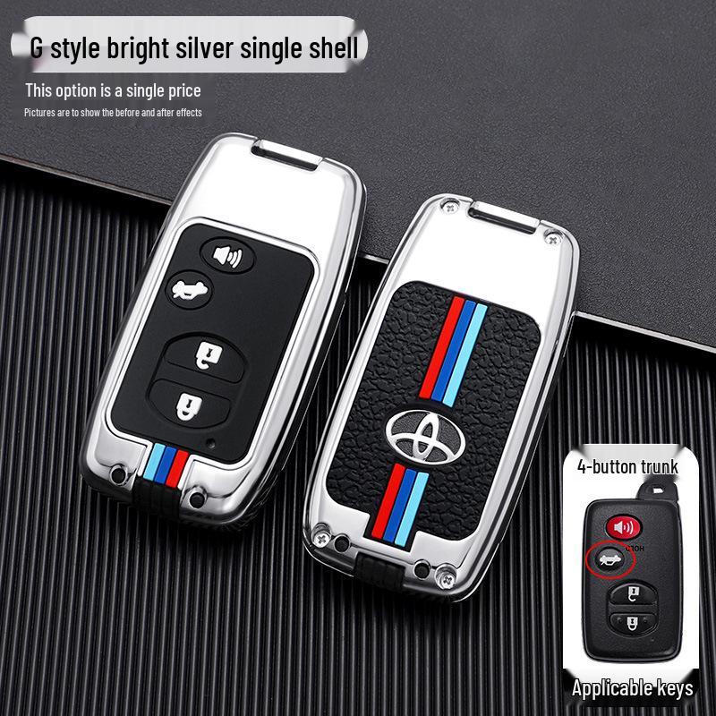 Compatible Key Case for Toyota: 6th Gen Camry, Reiz, Land Cruiser, Prado, Highlander