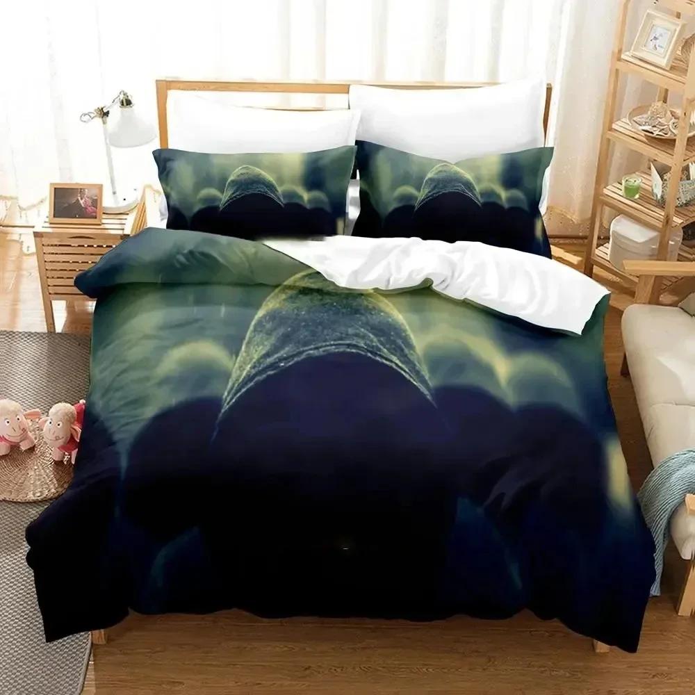 Personality Technology Anonymous Bedding Set Duvet Cover Sheet Printed Bed Set Pillowcase Full Queen King Size Comforter Bedroom