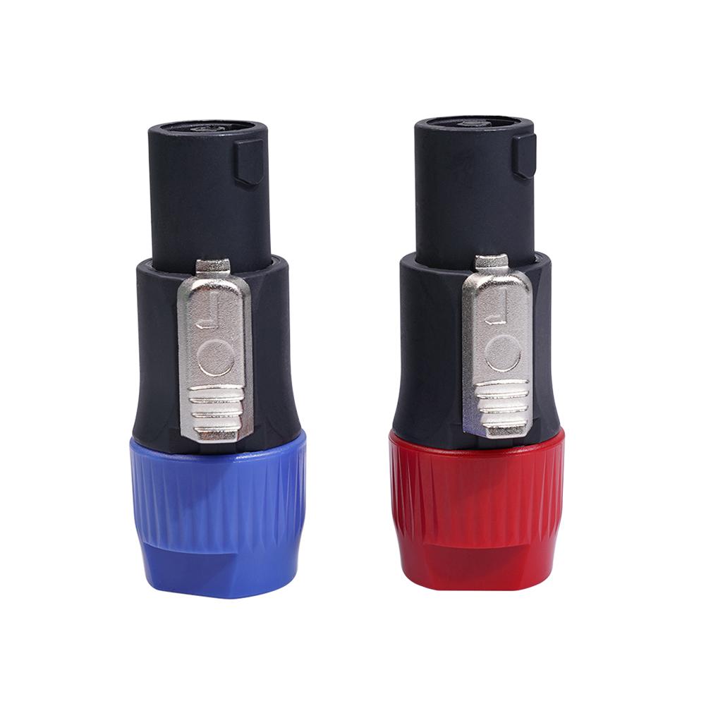 10pcs NL4FC Speaker Connectors 4 Pole 4 Pin Male High-Strength Lightweight ABS Shell Audio Cable Adapter Speakons