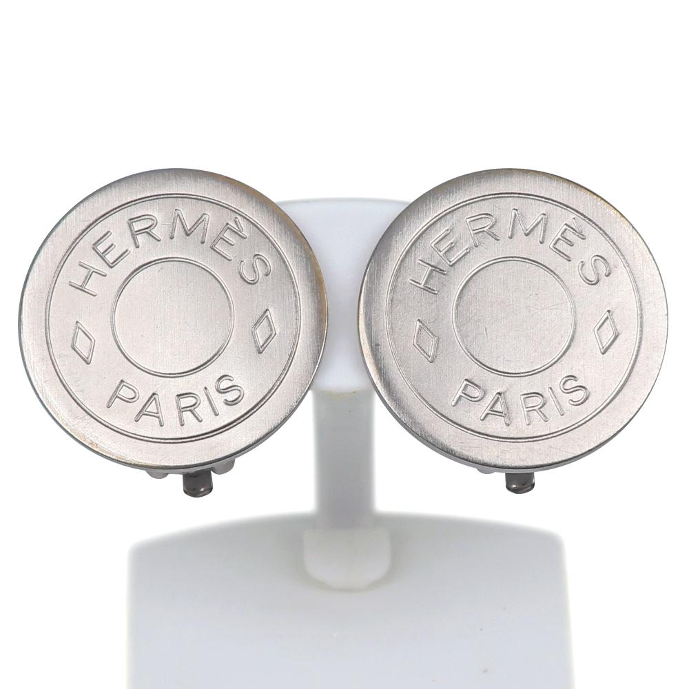 

HERMES Serie Earring BIJOUTERIE FANTAISIE Silver metallic 7.3g Women Used