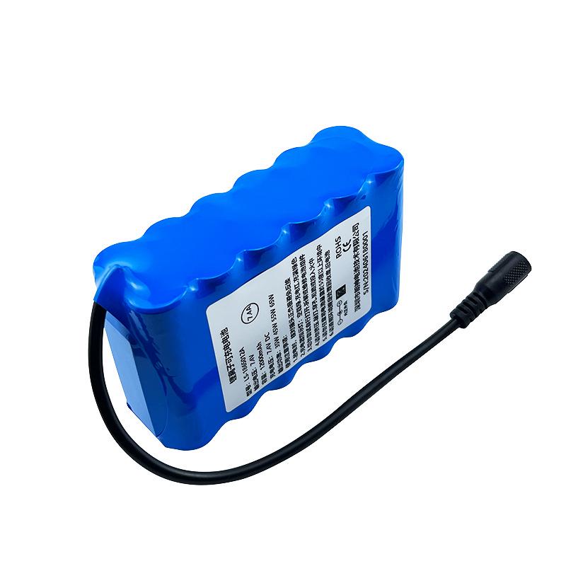 18650 7.4V High Capacity Lithium Battery Pack - Energy Storage & Customizable.