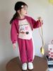 2025 Stylish Girls' Autumn Two-Piece Set: Fashionable Sweatshirt & Pants for Kids