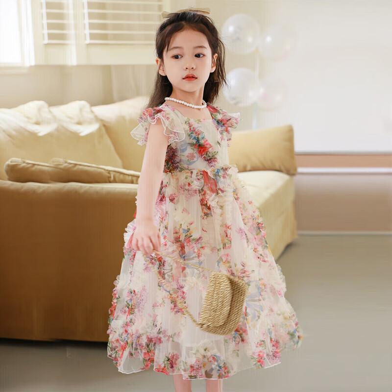 Tutuxiaoxiang Girl s Floral Princess Dress 140