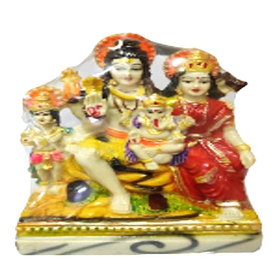 @ Marble Shiv Parivar Statue For Pooja Room Home & Temple 514Gm