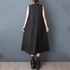 Sleeveless Plus Size Black Vintage New In Dresses for Women Casual Loose Long Summer Dress
