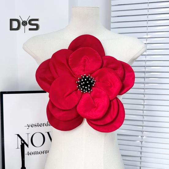 3D Kwiatowy Korsarz Aplikacja Dekoracja Kryształkami Sweter Sukienka Bluzka Dekoracja DIY Szycie Łatka Akcesoria Odzieżowe Wesele Ubrania Ozdoba