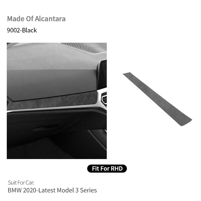 BBJS7 For BMW 2020-Latest Model 3er G20 G21 G28 Center Console Dashboard Trim Sticker Car Interior Accessories Made of Alcantara