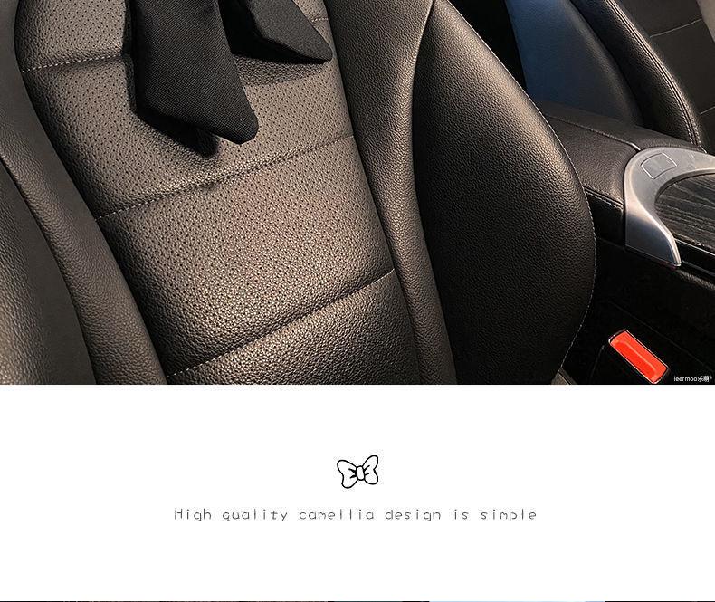 Car Headrest Bowknot Neck Support Pillow - Cervical Seat Cushion Pair