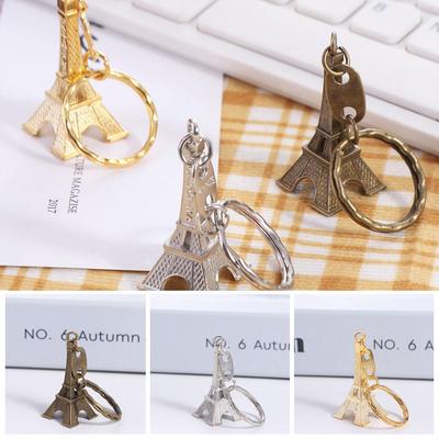 Fashion France Tower Keychain Zinc Zinc Alloy Paris Keyring Creative Eiffel Tower Bag Pendant  Couple