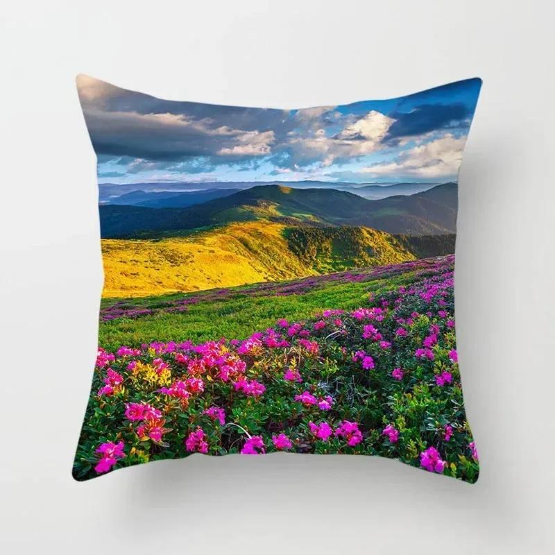 Luxe Huisdecoratie Kussenhoes Nachthemel Natuurlandschap Patroon Kantoordecoratie Kussenhoes