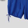 INCERUN Men Strap Sleeveless Casual Loose Cropped Cargo Rompers Jumpsuits