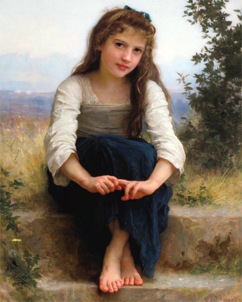 Künstler William Bouguereau Berühmte Klassische Porträts Vintage Kunstwerk Poster Leinwandgemälde Wandkunst Bilder Heimdekor