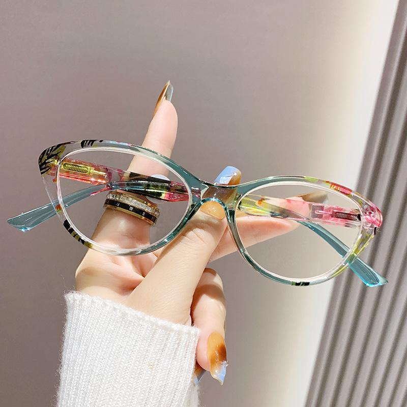 Fashion Personality Presbyopia Glasses Women Luxury Cat Eye Frame Anti-Blue Light HD Far Sight Eyeglasses Diopter +1.0 To +4.0