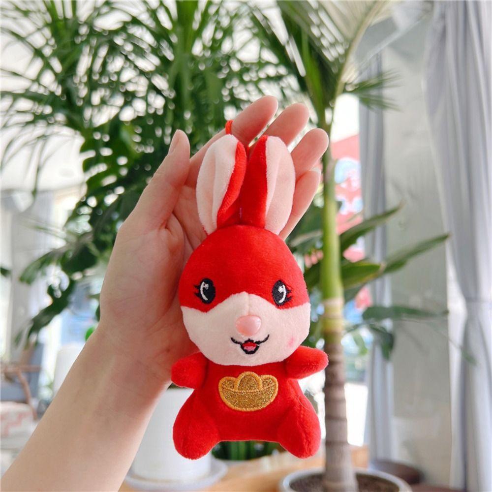 Rabbit Plush Pendant Natal Year Auspicious Doll Year Of The Rabbit Mascot Zodiac Rabbit Plush Toys