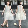 Girls' dress summer 2026 new children's summer dress, stylish bohemian style sleeveless tank top dress