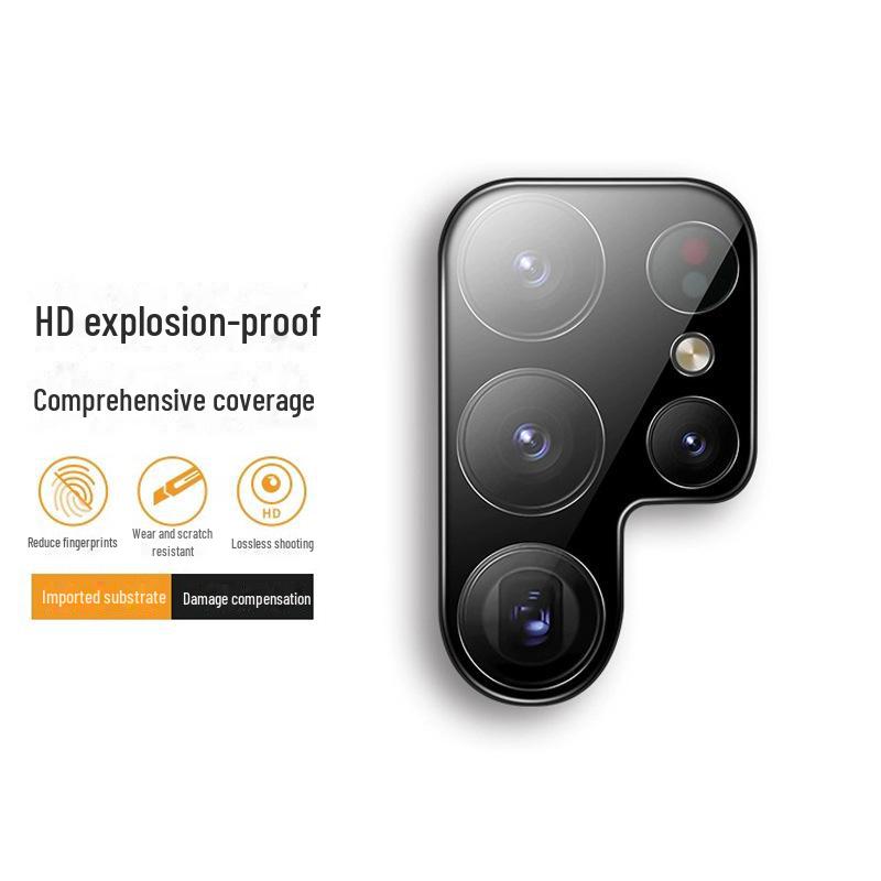 

Пленка для линз с трафаретной печатью для Samsung S24Ultra и наклейка на заднюю панель S23+ с защитным кольцом для камеры Flip5 и задней панелью Fold6. S25 Ultra