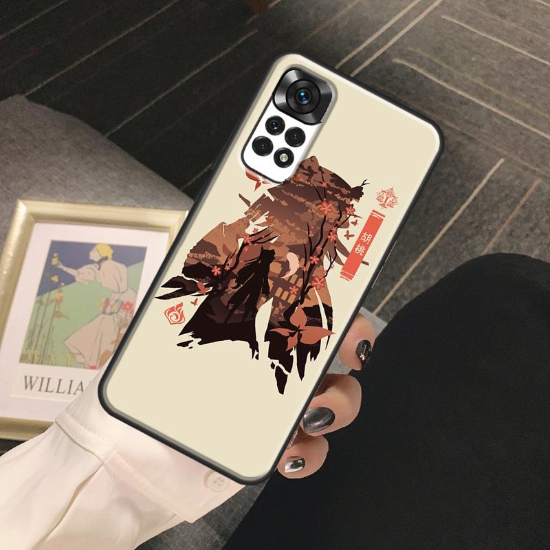 Genshin Impact Hu Tao Funda For Xiaomi Redmi Note 14 Pro 9 10 11 12 13 Pro 10S 11S 12S Redmi 13C 10C 12C 14C Case