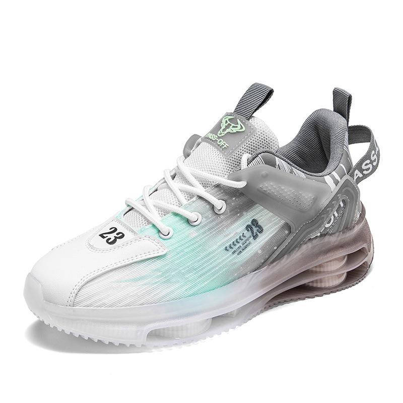 Summer men's shoes new sports shoes fly-woven breathable casual shock-absorbing air cushion running shoes versatile dad shoes