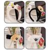 Adorable Plush Dog Headband For Women Ideal For Face Masks And Hair Care Activities