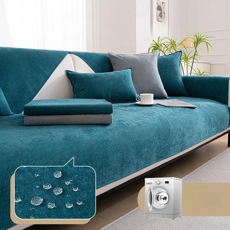 Waterproof Sofa Cover Pets Kid Mat Sofa Towel Anti-slip Couch Cushion Protector Slipcover Removable Sofa Blanket for Living Room