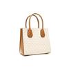 Michael Kors Mk Mercer Classic Vintage Floral Accordion Shoulder Bag Women Shoulder Bag Vanilla 35S1GM9M2B-150