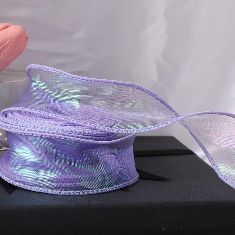 

9M 4CM Рыбий хвост пряжа лента для DIY бант украшение для волос букет подарочный упаковочный материал волнистые шелковые ленты декор для вечеринки