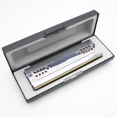 Armonica Tremolo Swan 2 in 1 a doppia faccia Dural Tonalità di C&G 24 Fori Doppi Strumento a Fiato ad Ancia con Imbottitura