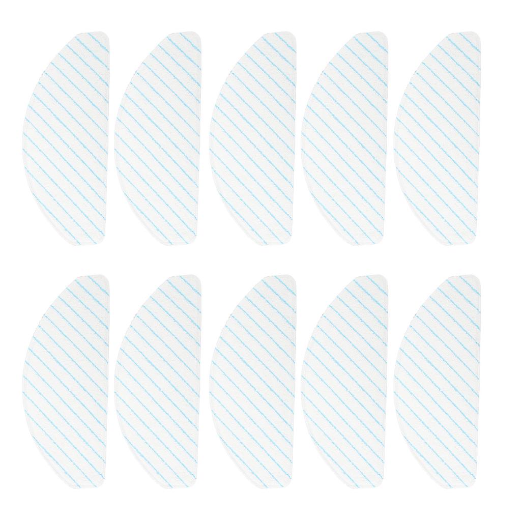 10pcs Sweeping Robot Disposable Mop Microfiber High Absorption Replacement Mopping Cloths for T9