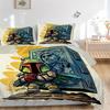 3pcs Star Wars Boba Fett Bedding Set - Includes One Quilt Cover and Two Pillowcases (No Core) - Perfect for Bedroom and Guest Room Decoratio